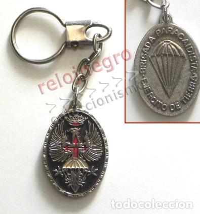 Militaria: LLAVERO DE LA BRIGADA PARACAIDISTA - EJ&Eacute;RCITO DE TIERRA - ESPA&Ntilde;A - MILITAR - PARACA&Iacute;DAS - EMBLEMA