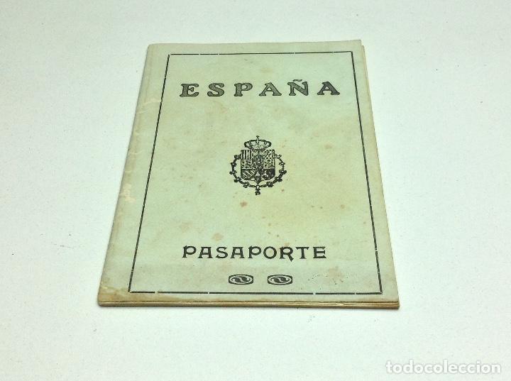 Militaria: PASAPORTE EPOCA ALFONSO XIII - A&Ntilde;O 1928 - EXPEDIDO EN BARCELONA