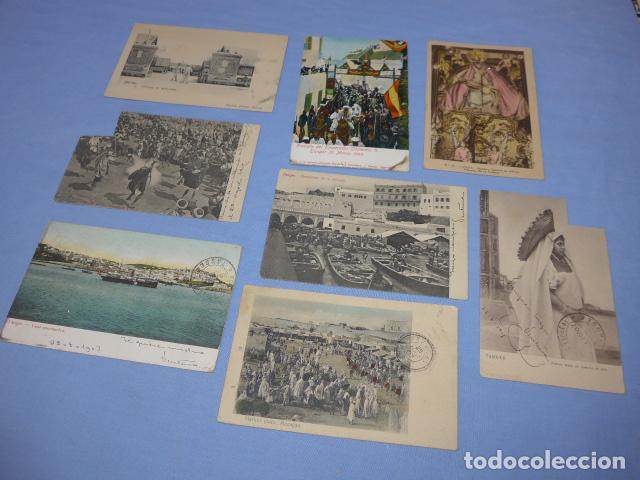 Militaria: Lote de 8 antigua postal de militar espa&ntilde;ol en Africa en 1907. Postales antiguas. Lerida.