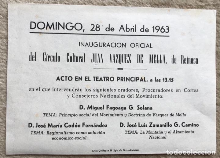 Militaria: Acto Requet&eacute; - Carlista en Reinosa (Santander) 28 de Abril de 1963 - Comuni&oacute;n Tradicionalista