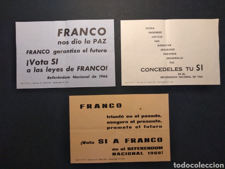 Militaria: Material refer&eacute;ndum nacional 1966 - Foto 2