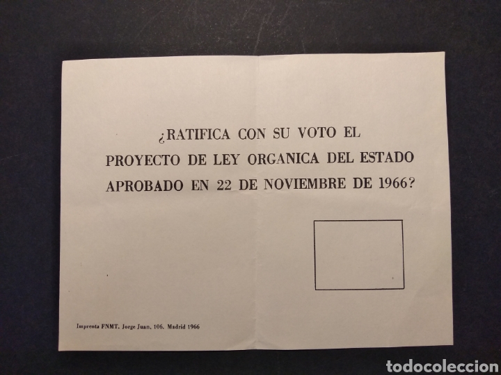 Militaria: Material refer&eacute;ndum nacional 1966 - Foto 3