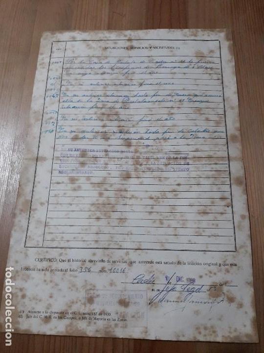 Militaria: CARTA MILITAR DOCUMENTO - Foto 6