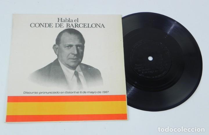 Militaria: DON JUAN DE BORBON, HABLA EL CONDE DE BARCELONA FLEXI-DISC DISCURSO PRONUNCIADO EN ESTORIL 6/6/1967.