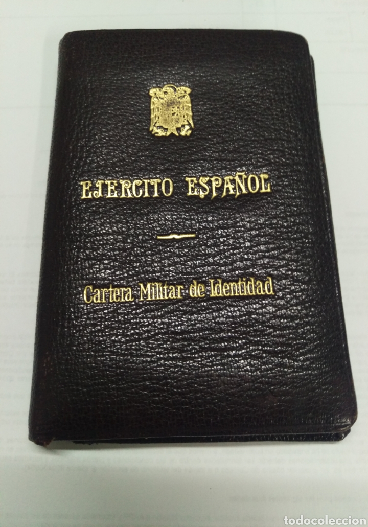 Militaria: CEFERINO CABALLIN TRAVIESAS - el ultimo molinero de Bu&ntilde;uel - cartera con documentacion militar