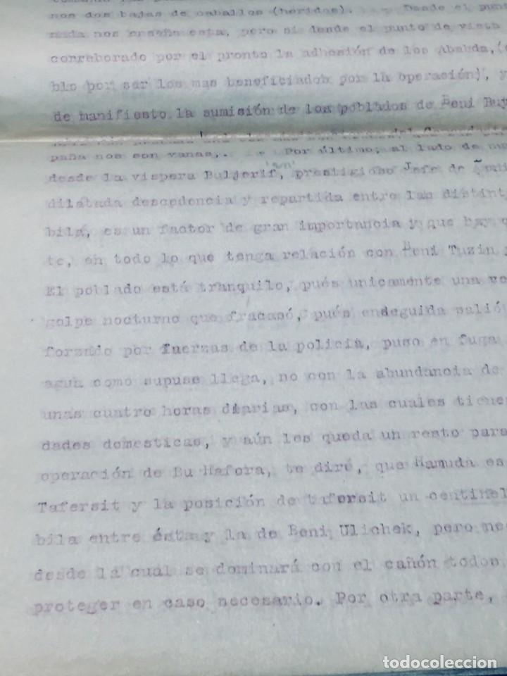 Militaria: DOCUMENTO MILITAR MELILLA 1920 - Foto 8