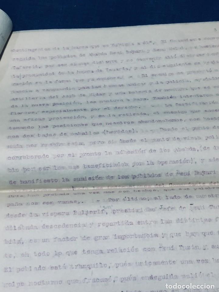 Militaria: DOCUMENTO MILITAR MELILLA 1920 - Foto 9