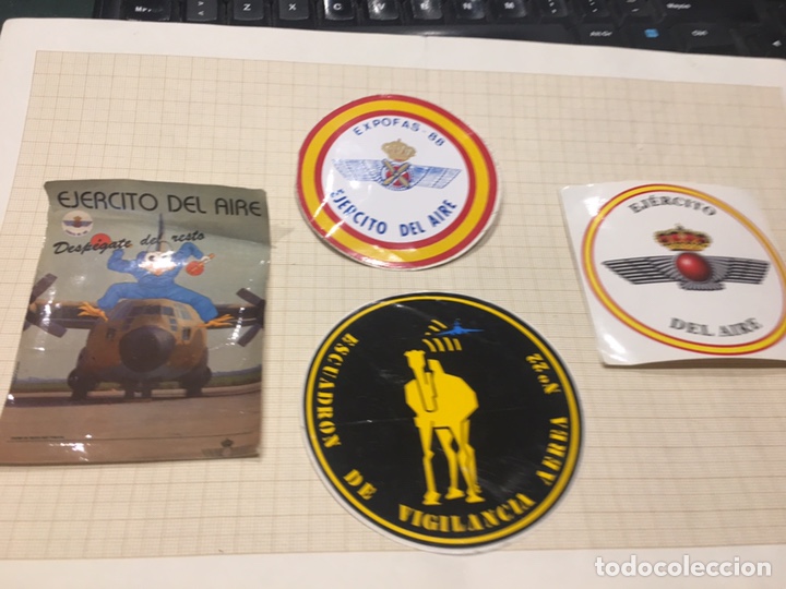 Militaria: 4 Pegatinas del Ej&eacute;rcito del Aire - Foto 1