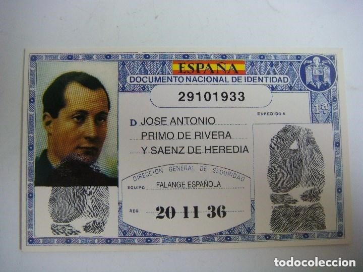 Militaria: CARNET DE JOSE ANTONIO PLASTIFICADO