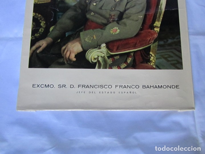 Militaria: P&oacute;ster de Francisco Franco - Foto 3