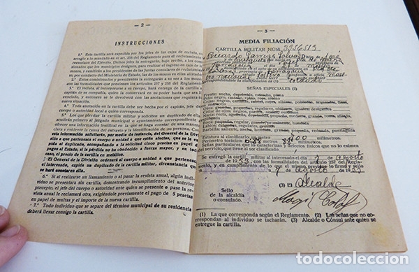 Militaria: Cartilla militar del ej&eacute;rcito espa&ntilde;ol - Foto 4