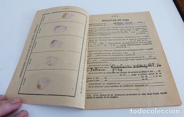 Militaria: Cartilla militar del ej&eacute;rcito espa&ntilde;ol - Foto 5