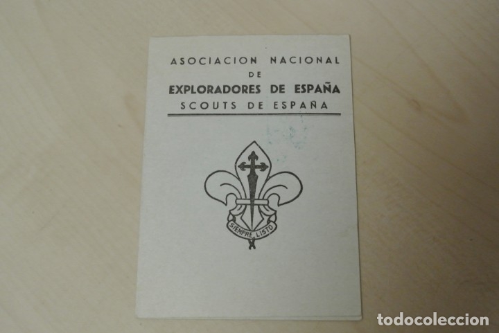 Militaria: CARNET ASOCIACION NACIONAL DE EXPLORADORES DE ESPA&Ntilde;A , SCOUT DE ESPA&Ntilde;A , MURCIA