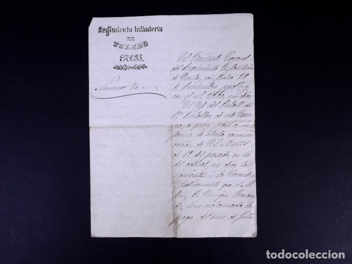 Militaria: REGIMIENTO DE INFANTERIA DE TOLEDO. GERONA 1874