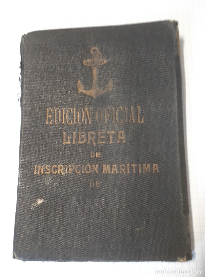 Militaria: Libreta de inscripci&oacute;n mar&iacute;tima, 1934 - Foto 1