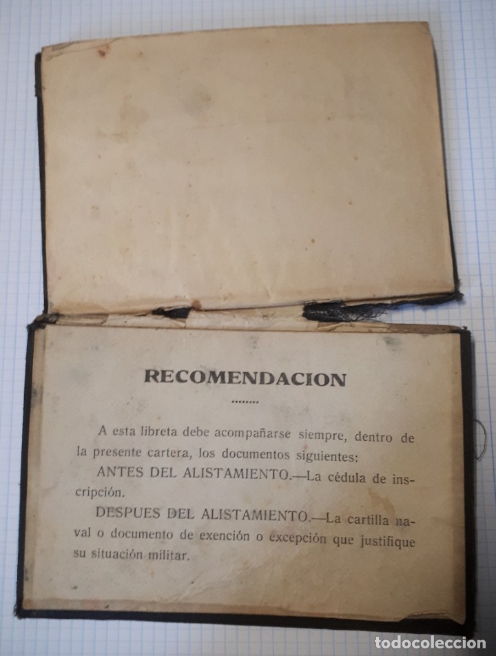 Militaria: Libreta de inscripci&oacute;n mar&iacute;tima, 1934 - Foto 3