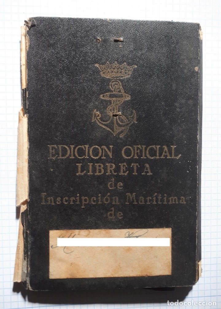 Militaria: Libreta de inscripci&oacute;n mar&iacute;tima, 1945 - Foto 1