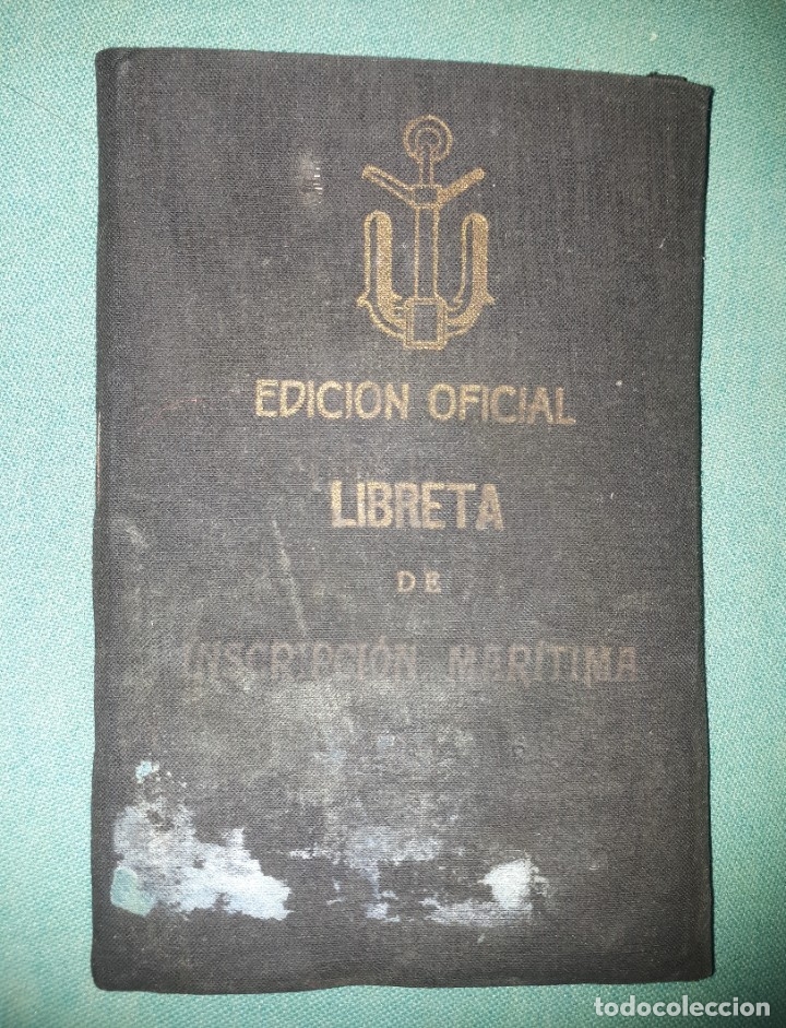 Militaria: Libreta de inscripci&oacute;n mar&iacute;tima, 1924 - Foto 1