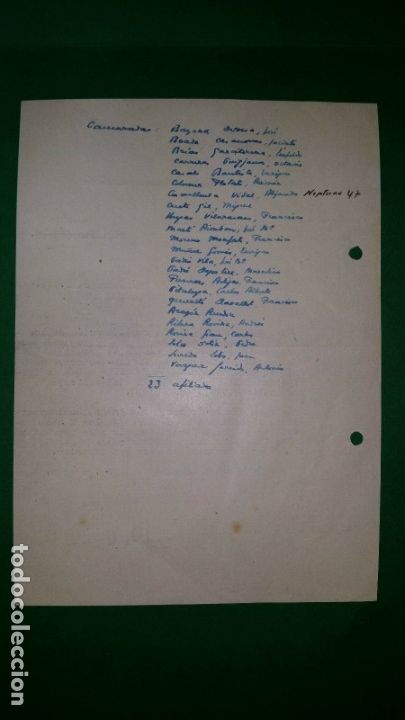 Military Antiques: OFICIO ACUSANDO RECIBO DOCUMENTACION,9/12/46 F.E.T. Y DE LAS J.O.N.S.