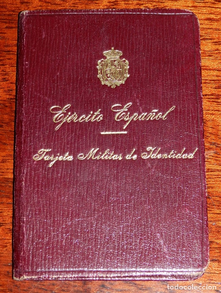 Militaria: CARTERA MILITAR, JUNTO CON TARJETA MILITAR DE IDENTIDAD 1925 EPOA DE ALFONSO XIII, TAL COMO SE VE EN