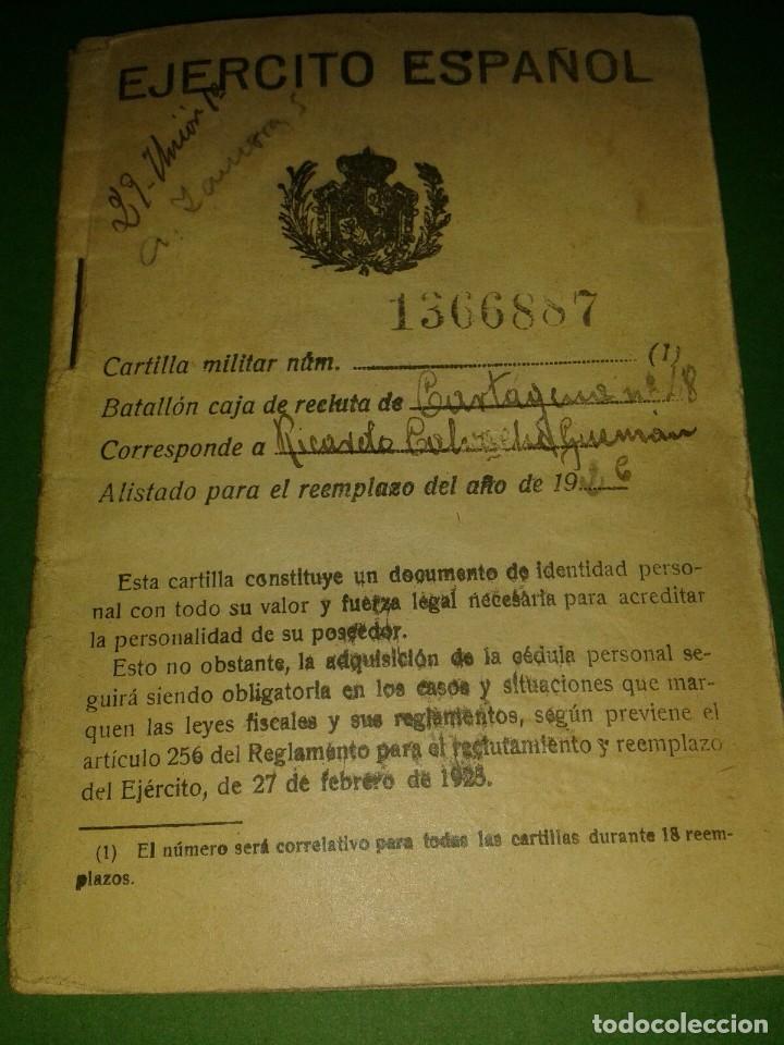 Militaria: CARTILLA MILITAR, USADA, 1926, CARTAGENA,