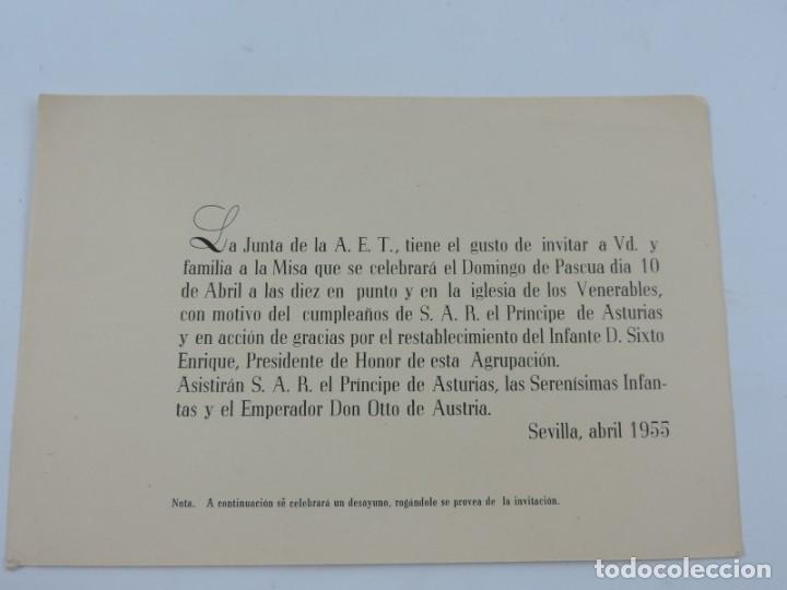 Militaria: PROPAGANDA DE LA JUNTA DE LA A.E.T. CON MOTIVO DEL CUMPLEA&Ntilde;OS DE S.A.R. EL PRINCIPE DE ASTURIAS, ABR