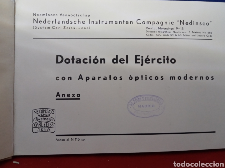 Militaria: Cat&aacute;logo Aparatos &Oacute;pticos - Foto 2