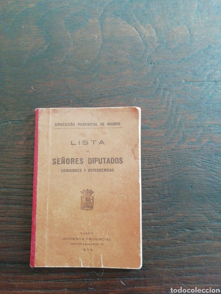 Militaria: Lista diputados 1929