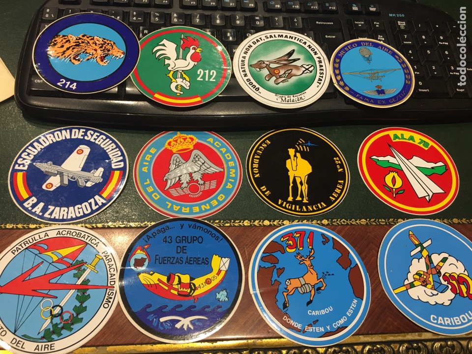 Militaria: Colecci&oacute;n pegatinas Ejercito del Aire (49uds) - Foto 2