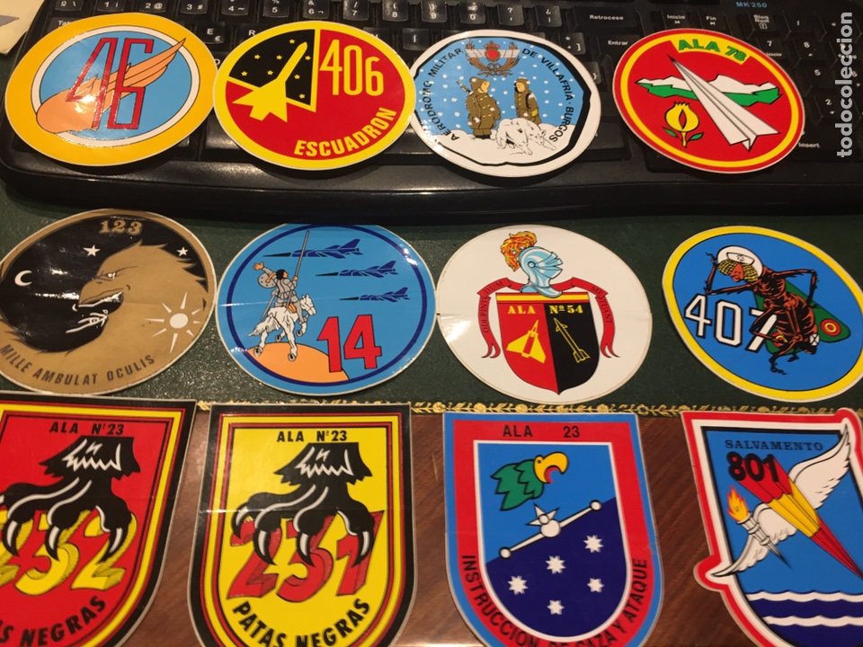 Militaria: Colecci&oacute;n pegatinas Ejercito del Aire (49uds) - Foto 3