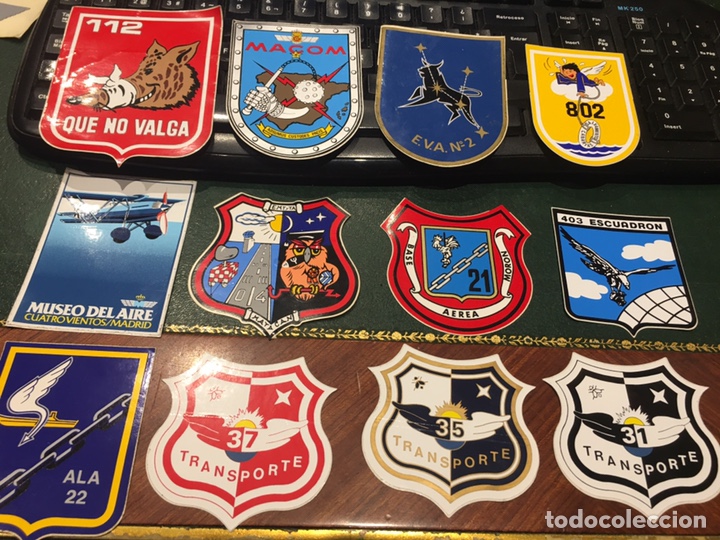 Militaria: Colecci&oacute;n pegatinas Ejercito del Aire (49uds) - Foto 4
