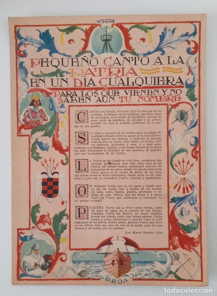 Militaria: RARO PEQUE&Ntilde;O CANTO A LA PATRIA EN UN DIA CUALQUIERA PARA LOS QUE VIENEN Y NO SABEN AUN TU NOMBRE