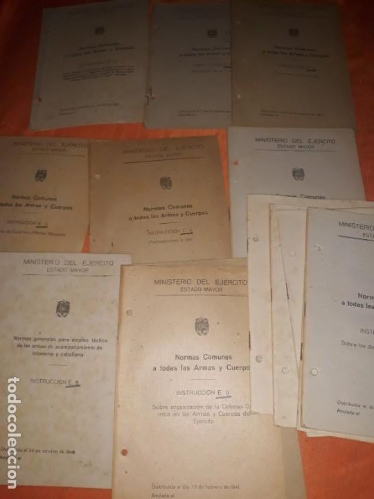 Militaria: 15 librillo ministerio del ejercito,normas comunes a todas las armas y cuerpos, a&ntilde;o 1939-1946