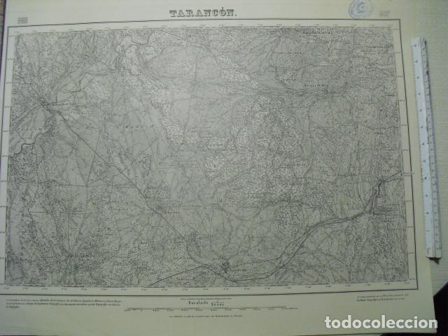 Military Antiques: MAPA DE TARANCON EJERCITO NACIONAL E 1:50000 SELLO DEL CUARTEL GENERAL DEL GENERAL&Iacute;SIMO
