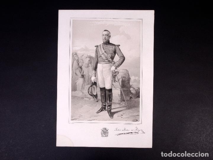 Militaria: MILITAR D. ARTURO DE AZLOR. MARISCAL DE CAMPO 1852