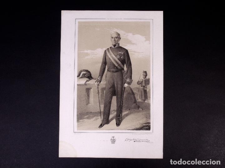 Militaria: MILITAR D. CARLOS TOLR&Aacute; Y MARSELLA. MARISCAL DE CAMPO 1851
