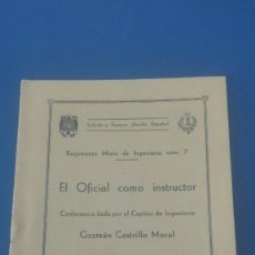 Militaria: EL OFICIAL COMO INSTRUCTOR. INGENIEROS. 1942