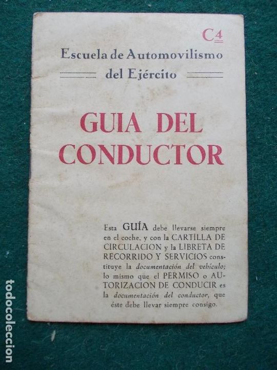 Militaria: GU&Iacute;A DEL CONDUCTOR ESCUELA AUTOMOVILISMO DEL EJERCITO