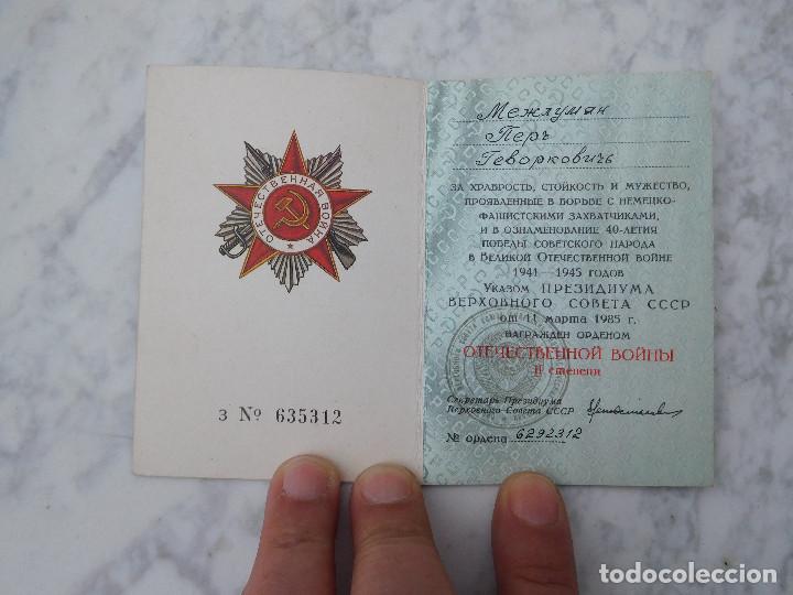 Militaria: Concesi&oacute;n original para medalla condecoraci&oacute;n sovi&eacute;tica URSS