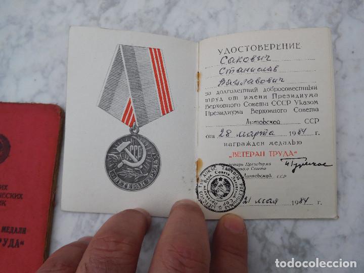 Militaria: Concesi&oacute;n original para medalla condecoraci&oacute;n sovi&eacute;tica URSS
