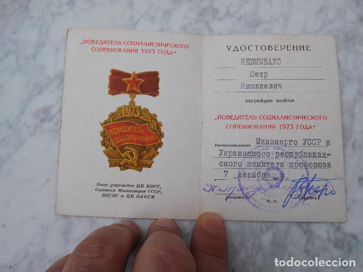 Militaria: Concesi&oacute;n original para medalla condecoraci&oacute;n sovi&eacute;tica URSS