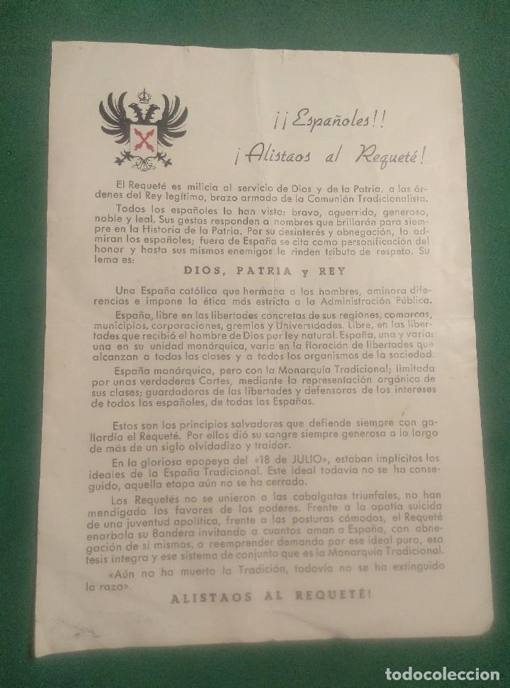 Militaria: octavilla Requete - Foto 2