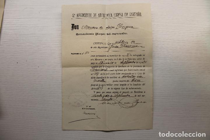 Military Antiques: PAGO CUOTA PARA EVITAR SERVICIO MILITAR, 1920