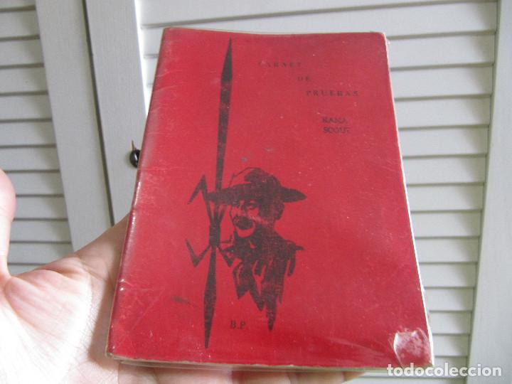 Militaria: CARNET DE PRUEBAS RAMA SCOUT A&Ntilde;OS 70S-ESCULTISMO