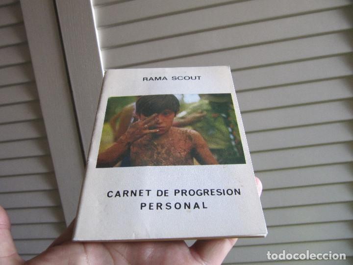 Militaria: RAMA SCOUT , CARNET DE PROGRESION PERSONAL, SCOUTS BADEN POWELL , A&Ntilde;OS 70