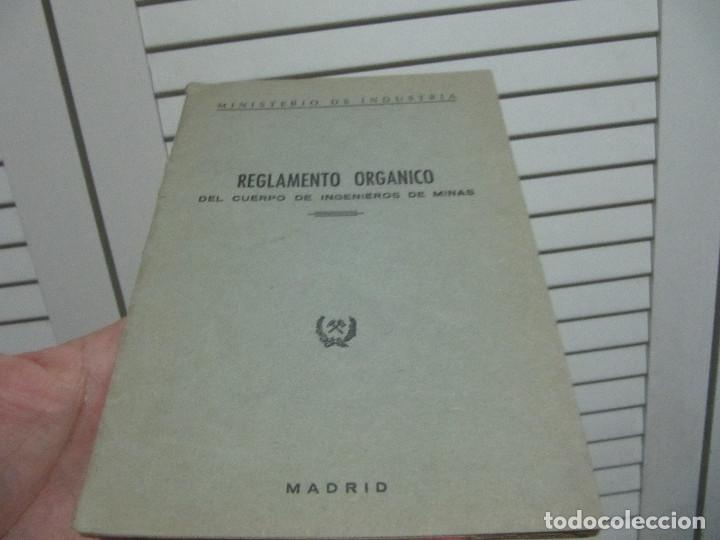 Militaria: REGLAMENTO ORGANICO DEL CUERPO DE INGENIEROS DE MINAS 1961