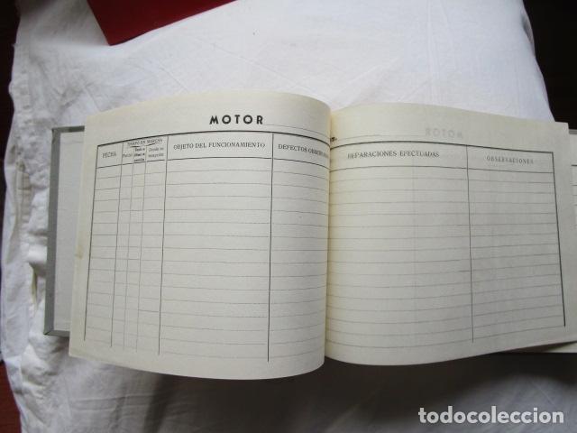 Militaria: Libreta de Motor avi&oacute;n Ej&eacute;rcito Aire sin usar Aviaci&oacute;n Documentos EA - Foto 3