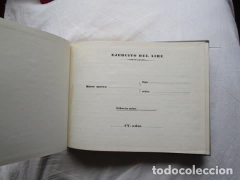 Militaria: Libreta de Motor avi&oacute;n Ej&eacute;rcito Aire sin usar Aviaci&oacute;n Documentos EA - Foto 4
