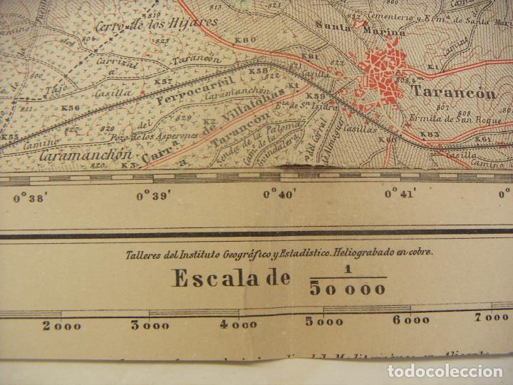 Militaria: MAPA DE TARANCON PARA LA 3&ordf; SECCION DEL E.M.C. - Foto 4