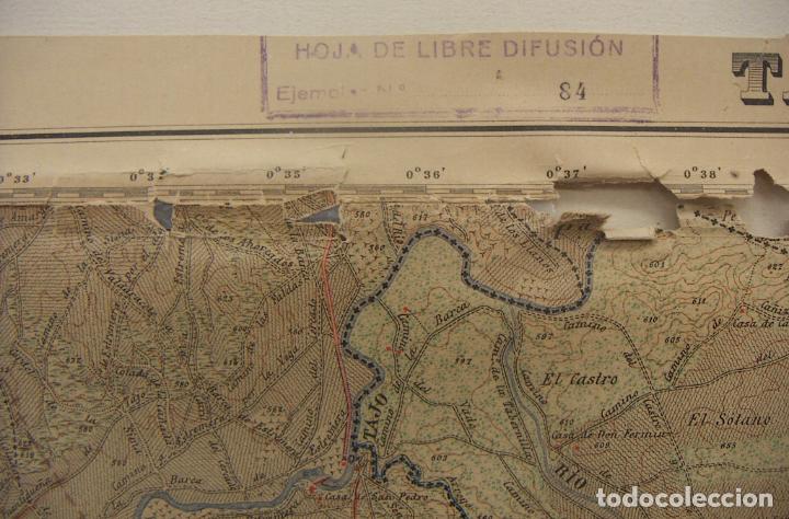 Militaria: MAPA DE TARANCON PARA LA 3&ordf; SECCION DEL E.M.C. - Foto 6